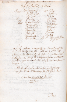 Scan des Originalprotokolls vom 12.März 1772