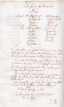 Scan des Originalprotokolls vom 12. November 1772