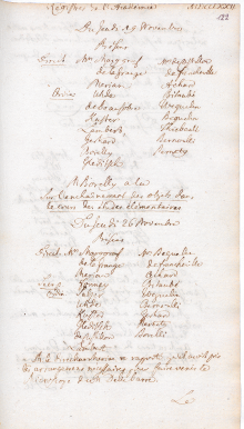Scan des Originalprotokolls vom 26. November 1772