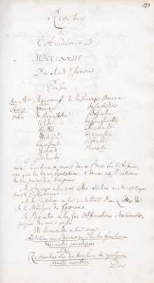 Scan des Originalprotokolls vom 07. Januar 1773
