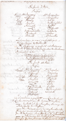 Scan des Originalprotokolls vom 14. Mai 1767