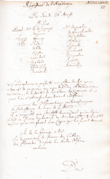 Scan des Originalprotokolls vom 26. August 1773