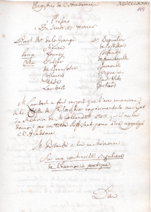 Scan des Originalprotokolls vom 17. Februar 1774
