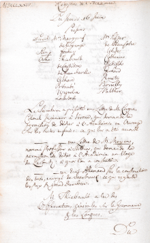Scan des Originalprotokolls vom 16. Juni 1774