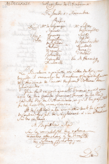 Scan des Originalprotokolls vom 17. November 1774