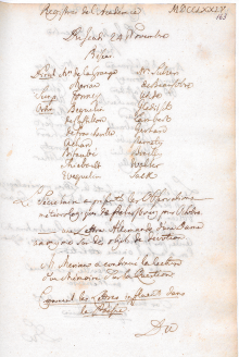 Scan des Originalprotokolls vom 24. November 1774