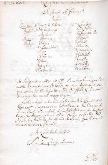 Scan des Originalprotokolls vom 16. Februar 1775
