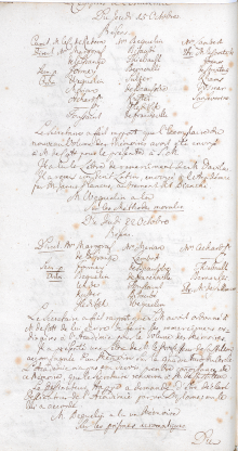 Scan des Originalprotokolls vom 22. Oktober 1767