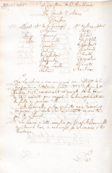 Scan des Originalprotokolls vom 07. März 1776