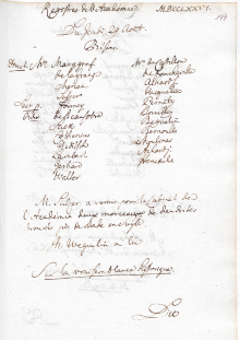 Scan des Originalprotokolls vom 29. August 1776