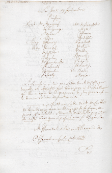 Scan des Originalprotokolls vom 19. September 1776
