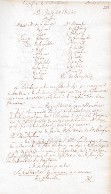 Scan des Originalprotokolls vom 24. Oktober 1776