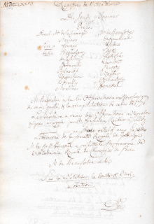 Scan des Originalprotokolls vom 09. Januar 1777