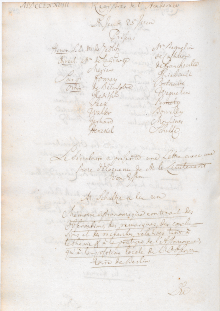 Scan des Originalprotokolls vom 25. Juni 1778