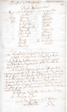 Scan des Originalprotokolls vom 29. April 1779