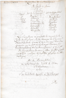 Scan des Originalprotokolls vom 09. März 1780