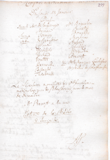 Scan des Originalprotokolls vom 18. Januar 1781