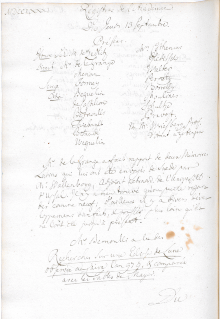 Scan des Originalprotokolls vom 13. September 1781