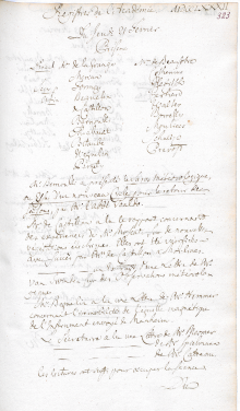Scan des Originalprotokolls vom 21. Februar 1782