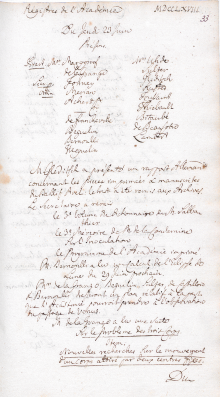 Scan des Originalprotokolls vom 23. Juni 1768