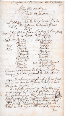 Scan des Originalprotokolls vom 30. Januar 1783