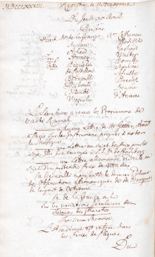 Scan des Originalprotokolls vom 10. April 1783