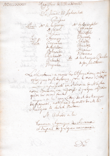 Scan des Originalprotokolls vom 25. September 1783