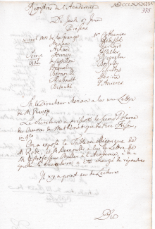 Scan des Originalprotokolls vom 17. Juni 1784