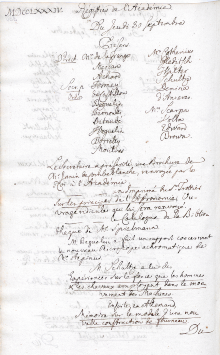 Scan des Originalprotokolls vom 30. September 1784