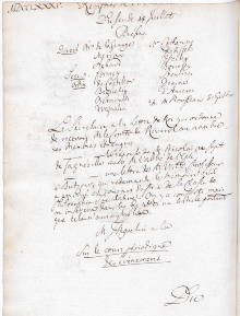 Scan des Originalprotokolls vom 14. Juli 1785