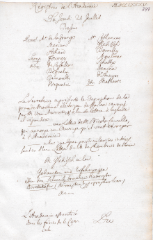 Scan des Originalprotokolls vom 21. Juli 1785
