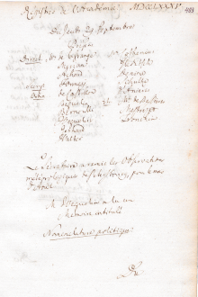Scan des Originalprotokolls vom 29. September 1785