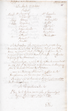 Scan des Originalprotokolls vom 27. Oktober 1768