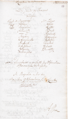 Scan des Originalprotokolls vom 19. Januar 1769