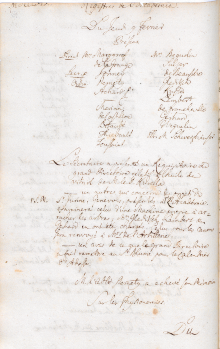 Scan des Originalprotokolls vom 9. Februar 1769