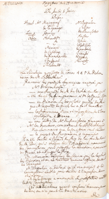 Scan des Originalprotokolls vom 8. Juni 1769