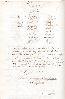 Scan des Originalprotokolls vom 22. Juni 1769