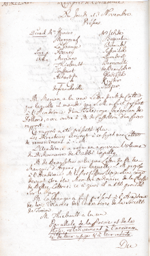 Scan des Originalprotokolls vom 13. November 1766