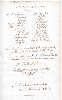 Scan des Originalprotokolls vom 18. Dezember 1766