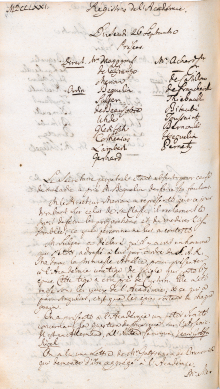 Scan des Originalprotokolls vom 26. September 1771